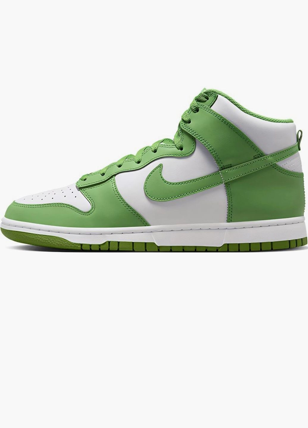 Зеленые кроссовки мужские dunk high retro green/white dv0829-101 Nike