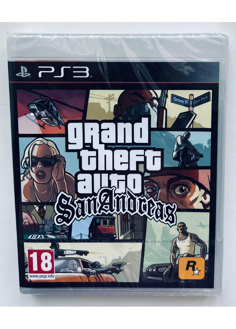 Grand Theft Auto San Andreas, английская версия – диск для PlayStation 3 Sony (355804012)