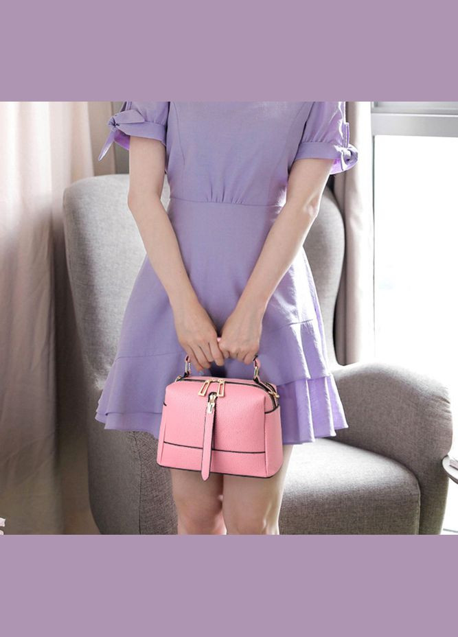 Жіноча міні сумочка Beilinda з декоративною блискавкою маленька сумка рожева OEM (323164829)