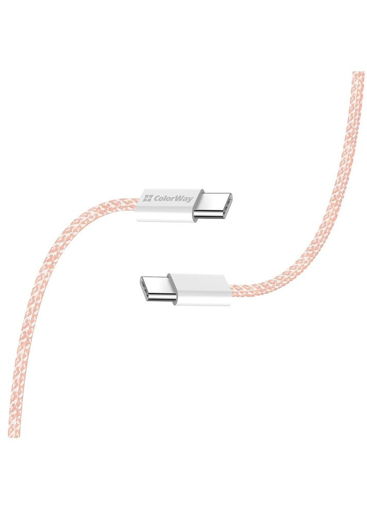 Кабель USB Type-C + USB Type-C (M/M), 3.0 А, 1 м, Pink (CW-CBPDCC061-P) Colorway (336959641)