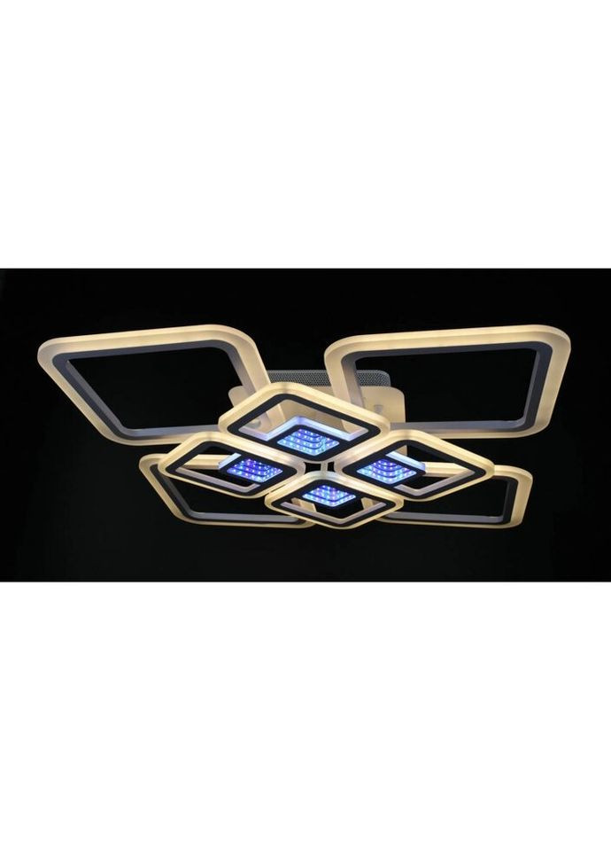 Люстра світлодіодна стельова LED світильник для квартири на стелю ледве з пультом 26031 Білий 11х59х59 см. Sunnysky (324396042)