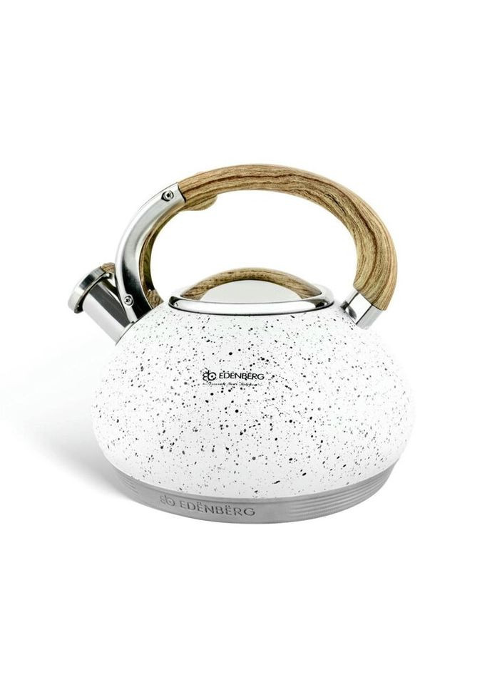 Чайник со свистком EB-8811-White 3 л белый Edenberg (296661100)