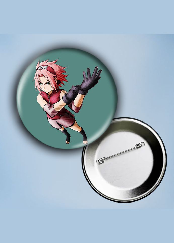 Значок на булавке Аниме Наруто #3 металлический 56 мм No Brand (304505387)