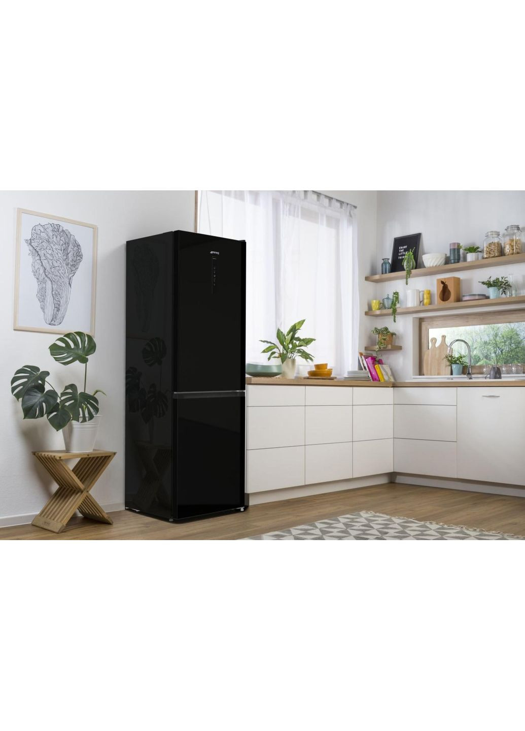 Холодильник з нижн. мороз. камерою NRK6192ABK4, 185х60х60см, 2 двері, 204(96)л, А++, NoFrost+, LED дисплей, Зона св-ті, Gorenje (364275259)