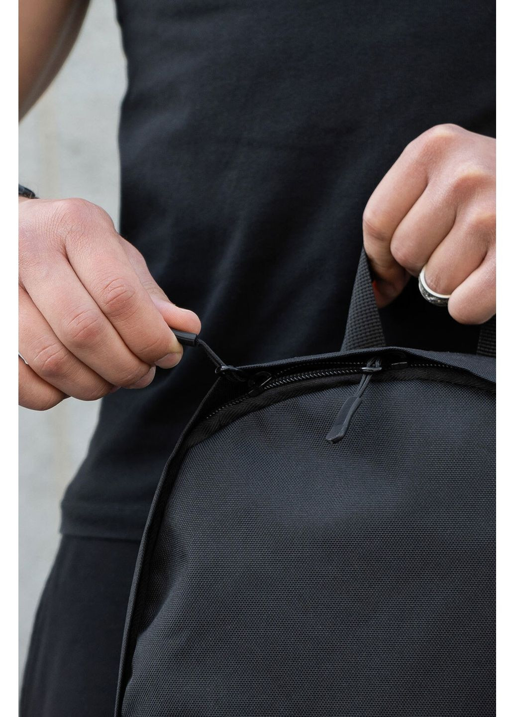 Мужской Городской Молодежный Рюкзак-Портфель Minic Reflective Для Ноутбука Black Without (360641975)