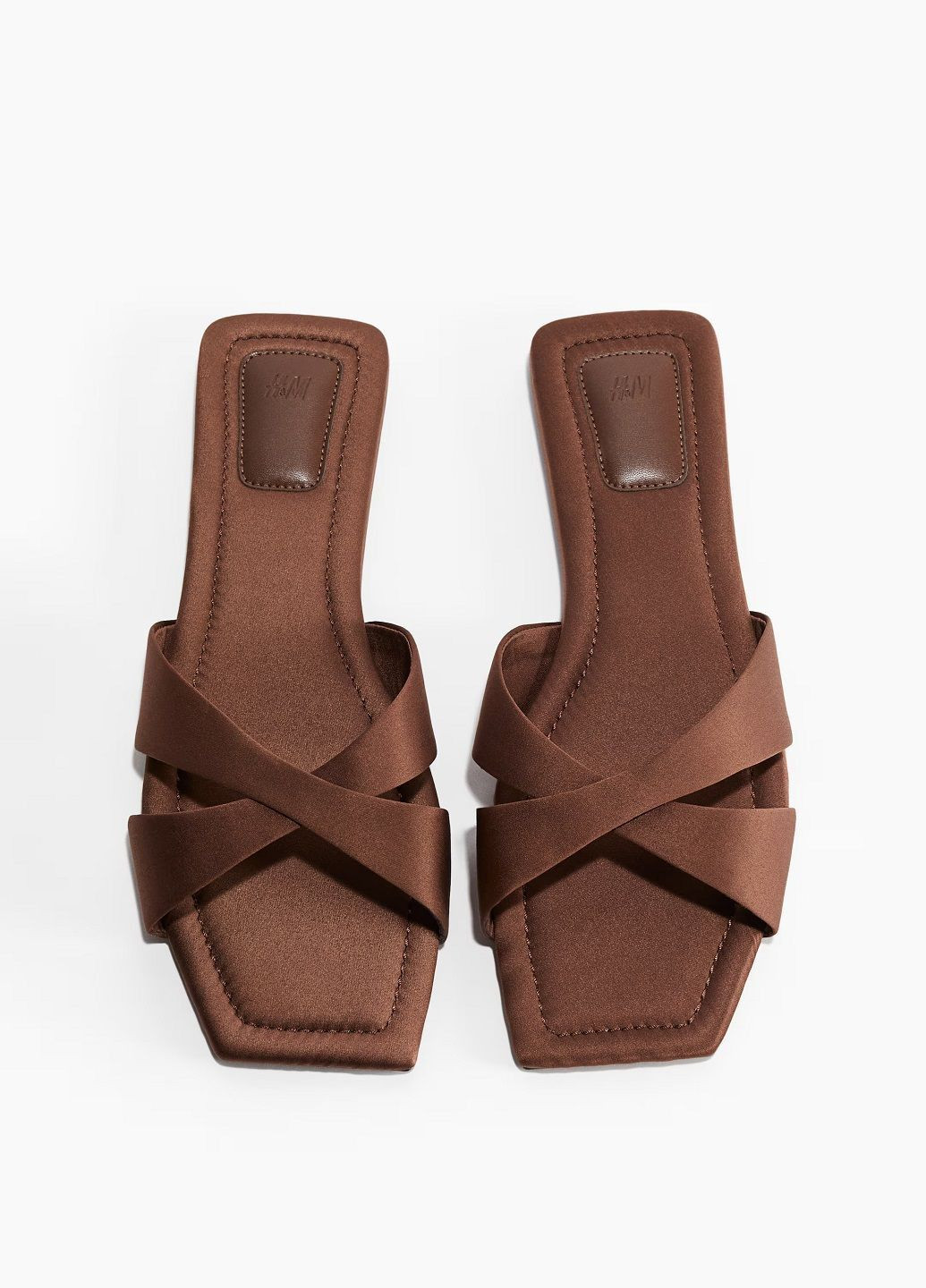 Коричневые шлепанцы H&M