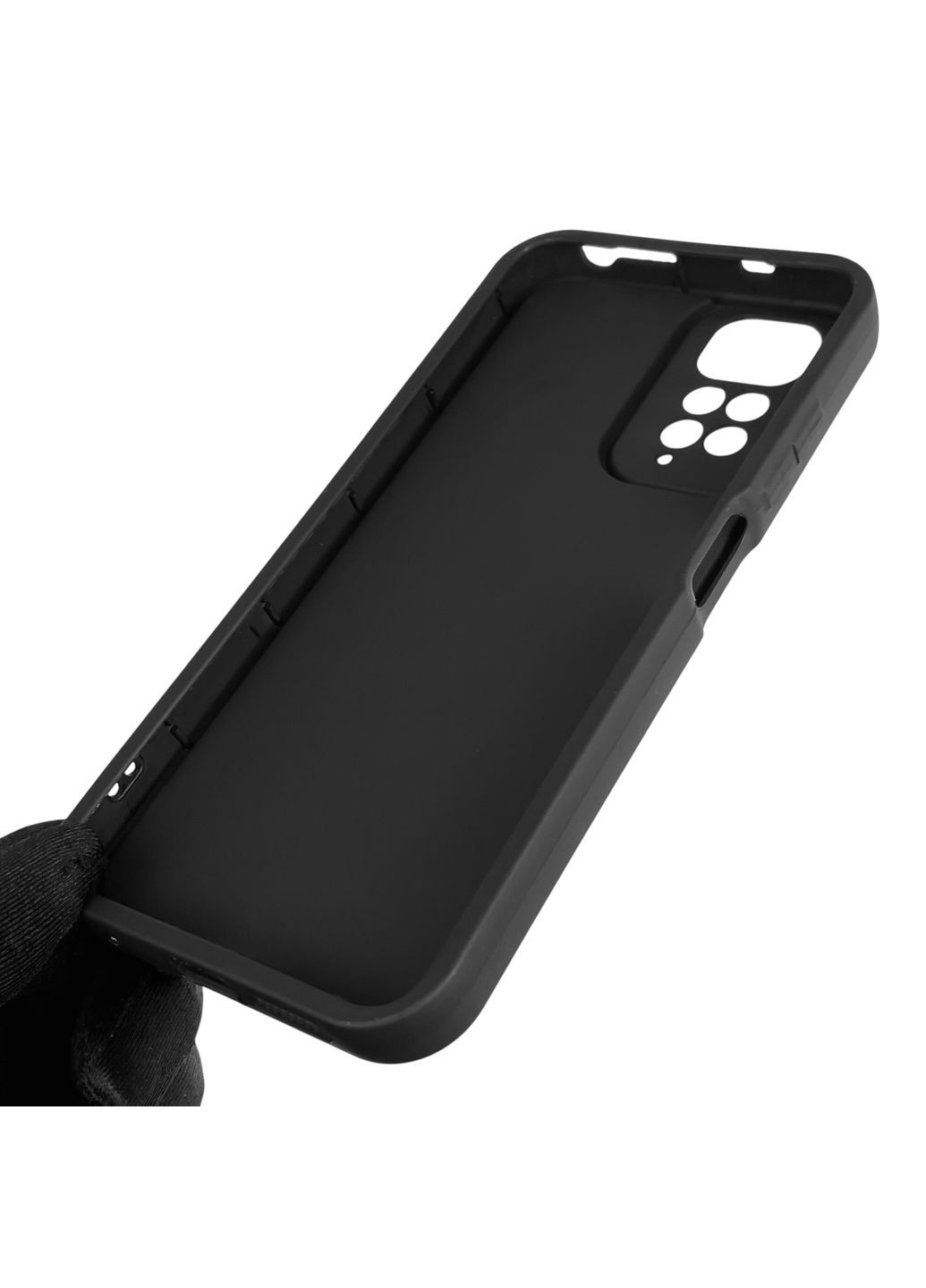 Чохол силіконовий Soft Touch для Redmi Note 11 чорний (Повний захист камери) Xiaomi (366386456)