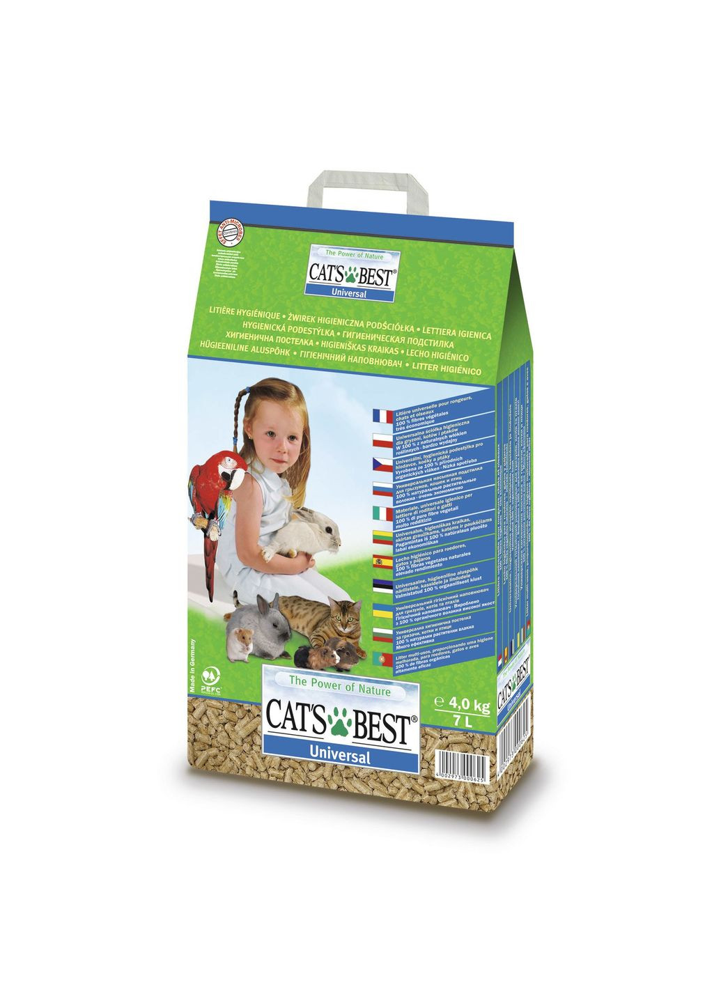 Наповнювач для котячого туалету Universal Деревний 5.5 кг (10 л) (4002973000465) Cat's Best (308976755)