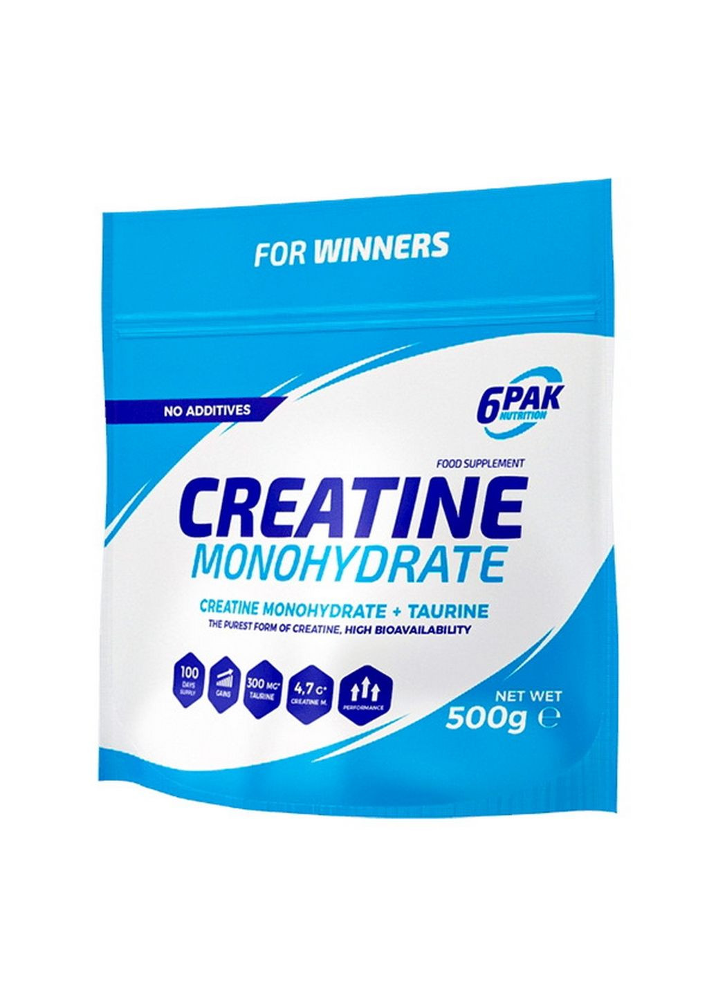 Креатин Creatine Monohydrate, 500 грамм 6PAK Nutrition (293339566)
