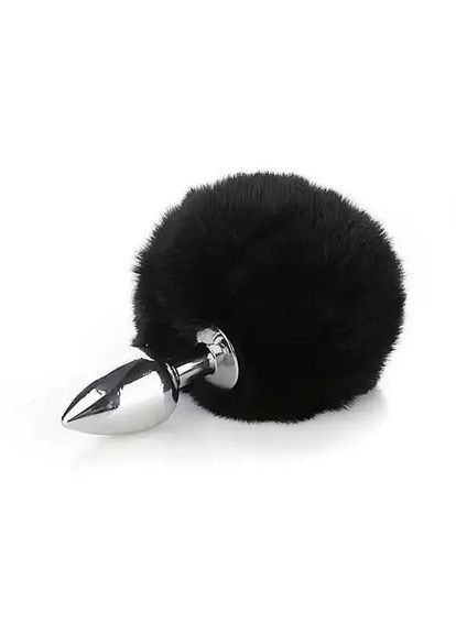 Пробка анальная с пушистым хвостиком Кролик Черный (2104618295) No Brand (322817419)