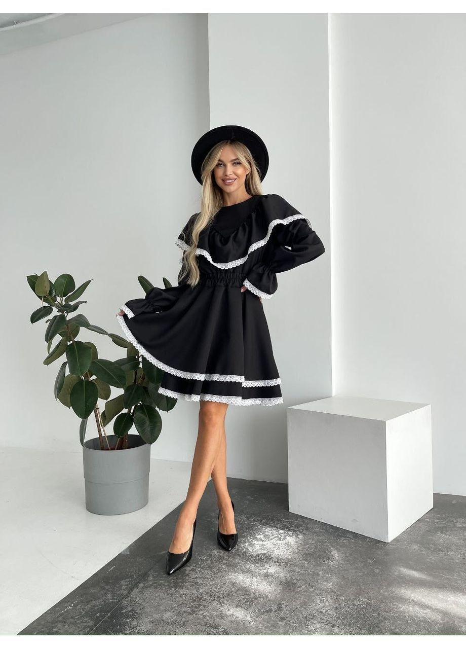 Чорна сукня, колір чорний Fashion