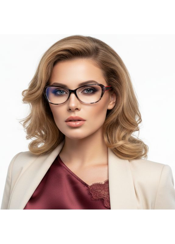 Жіночі окуляри з пластиковою оправою – стиль і комфорт щодня. Код 902 С4 No Brand (365832983)