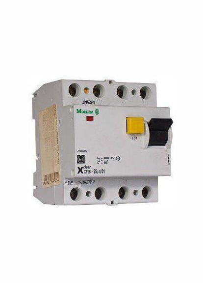 Диференціальне реле (ПЗВ, УЗО) 4Р 25А 100mА тип АС, PF6 286505 EATON (337360014)
