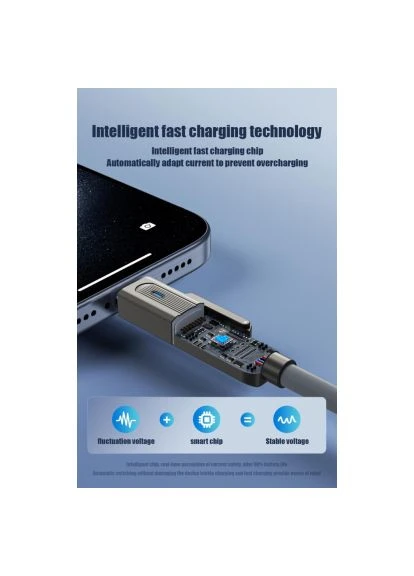 Дата кабель 60W gray (NB275_4-in-1_Gray) XO USB 2.0 AM to USB-C + USB 2.0 AM to Lightning 1.0m (401639484)