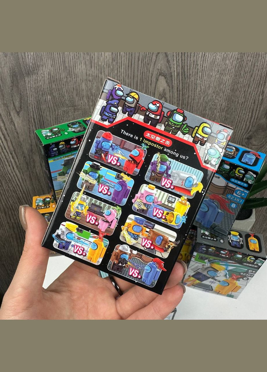 Детский конструктор набор фигурок Among Us сет комплект из 8 коробочек Амонг Ас Diy (325882744)