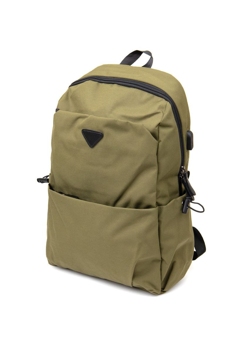 Рюкзак для ноутбука текстильний smart оливковий 30х45х13 см 20623 Vintage (362418108)