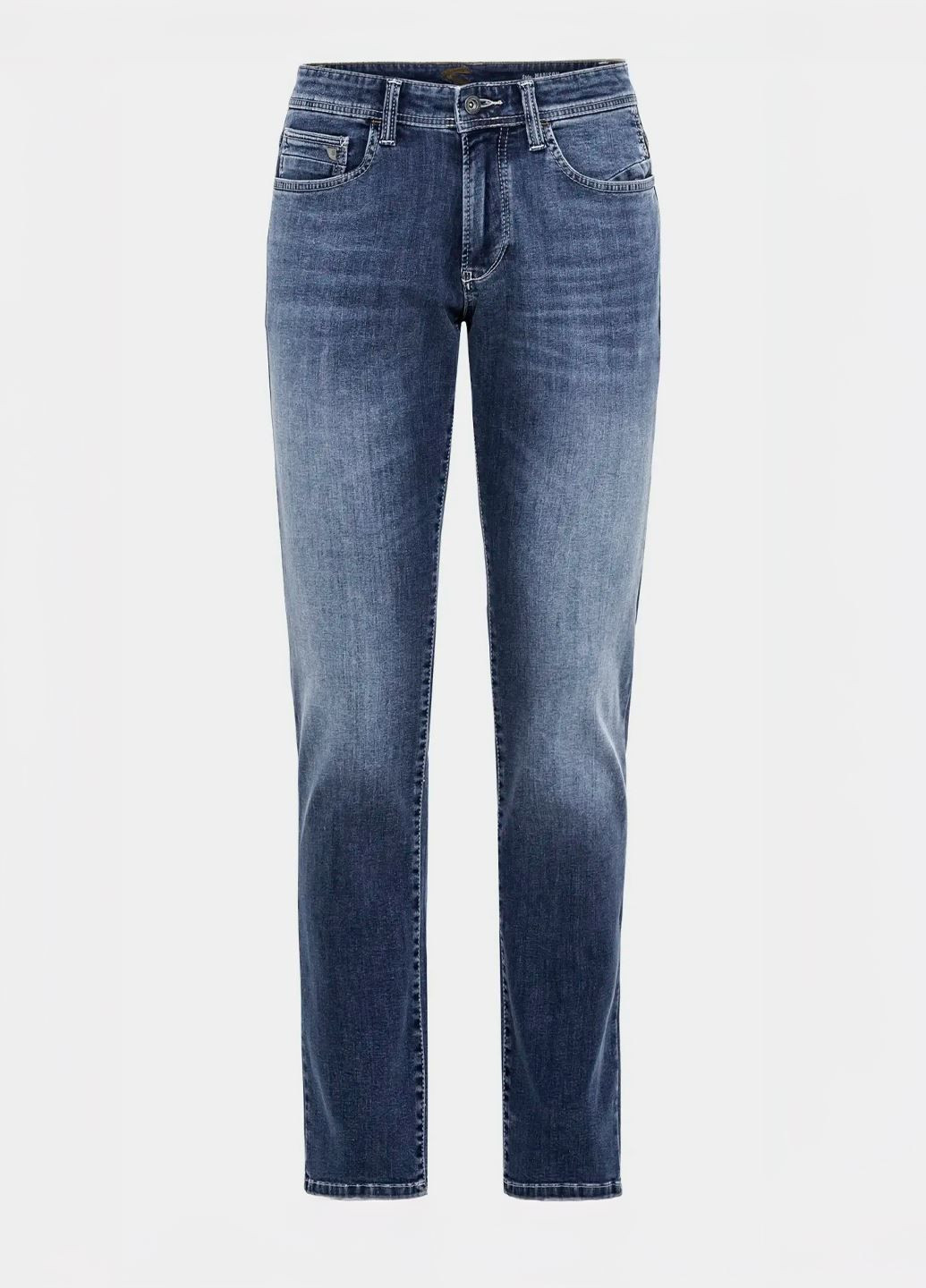 Синие демисезонные зауженные мужские синие джинсы slim fit приталенного кроя 488775-9+79-84 Camel Active