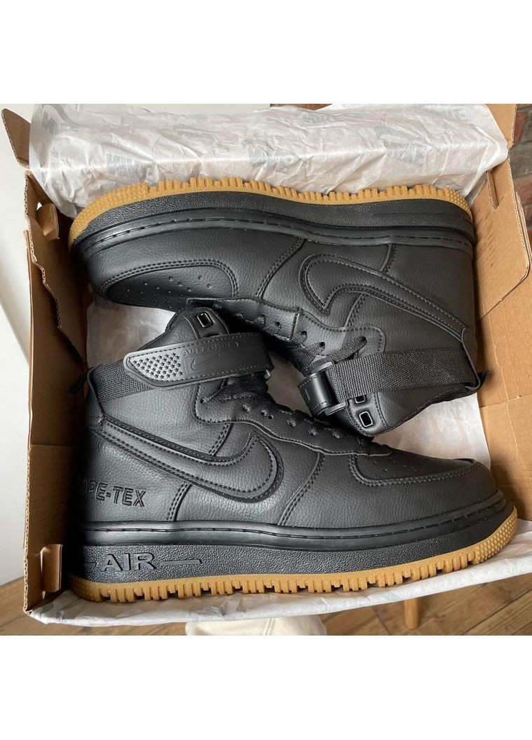 Черные демисезонные кроссовки мужские nike gore-tex brown найк No Brand