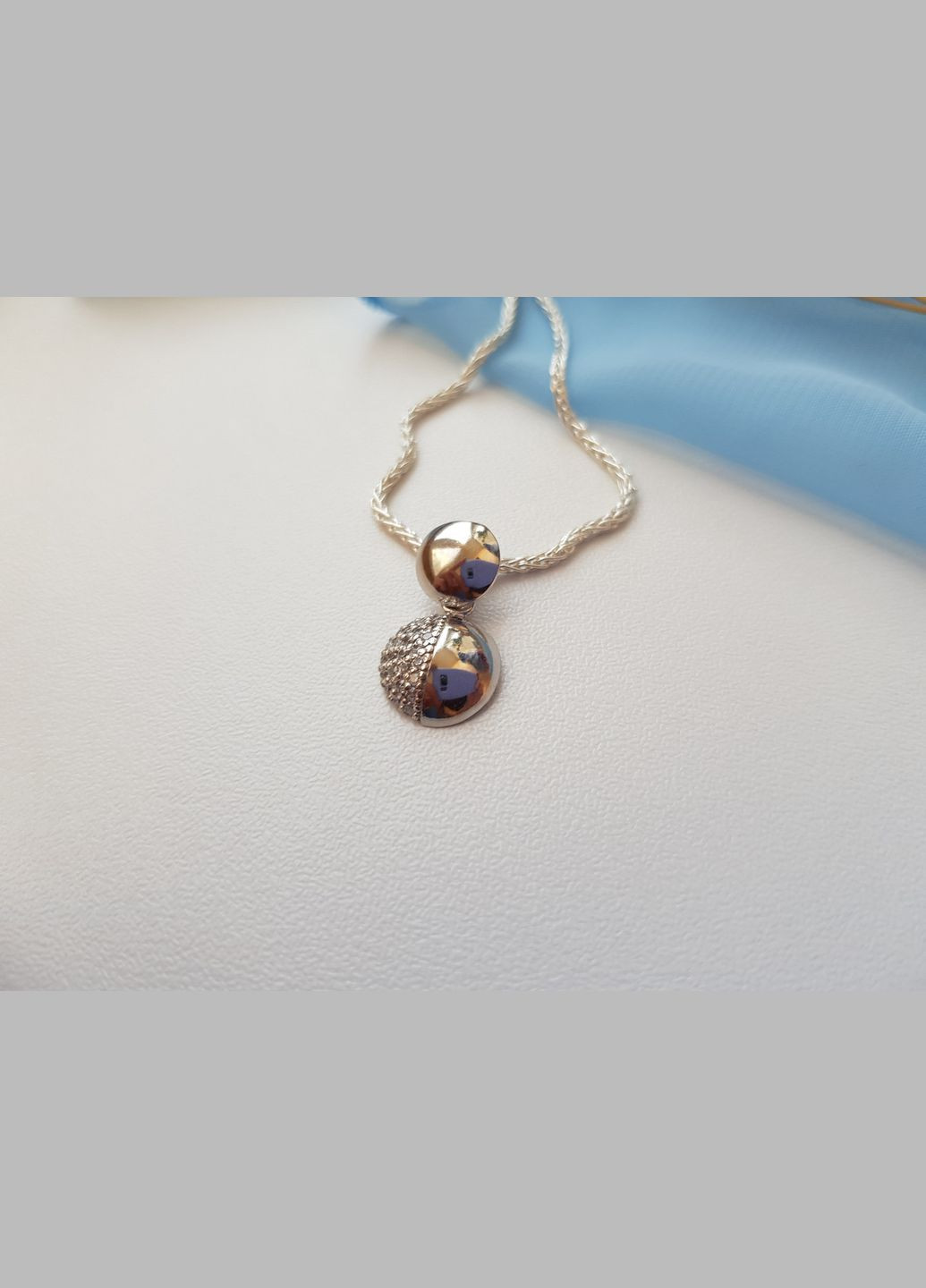 Серебряная подвеска кулон Круг в камнях серебро 925 пробы Родированное 31100р 1.30u No Brand (306741179)