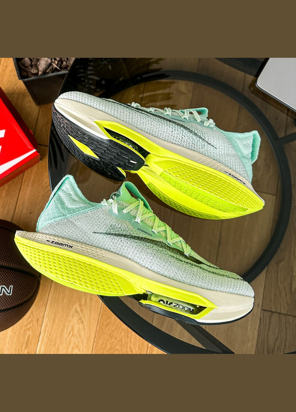 Серые демисезонные кроссовки мужские nike wmns air zoom alphafly next 2 mint | найк аир зум серые No Brand