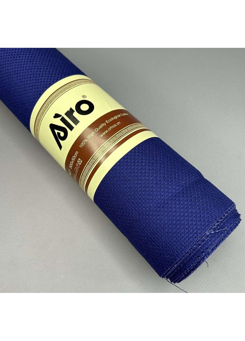 Канва Airo для вышивания плотная 14CT JH, ширина 50см – 5м – синяя Plus-plus (354798356)