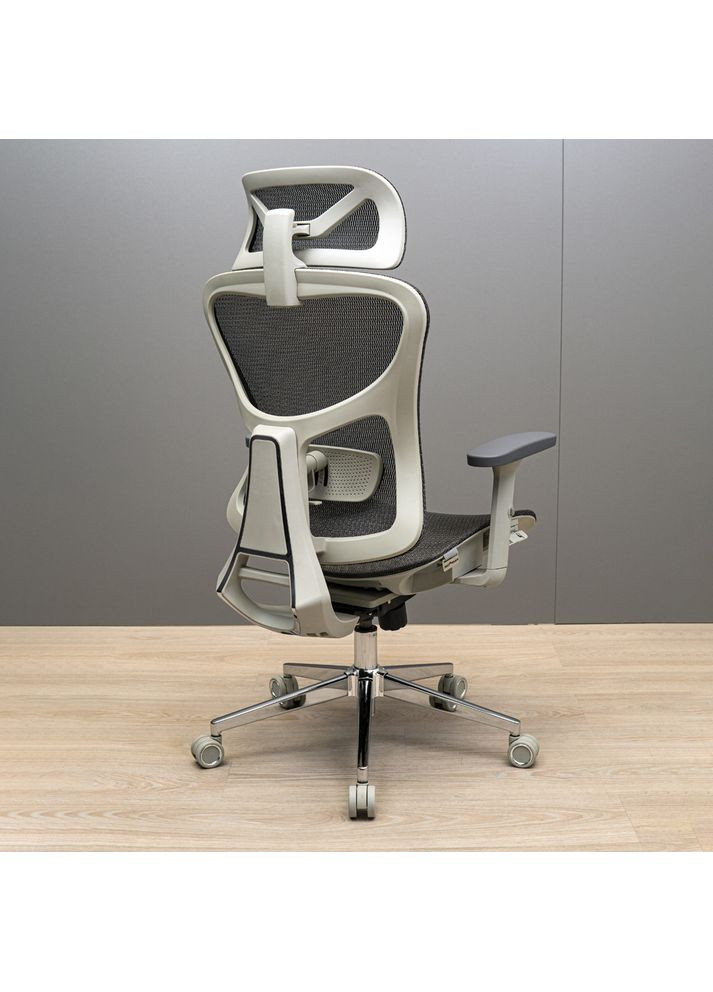 Кресло Эргостар Хром Synchro Сетка Серая Richman (373315450)