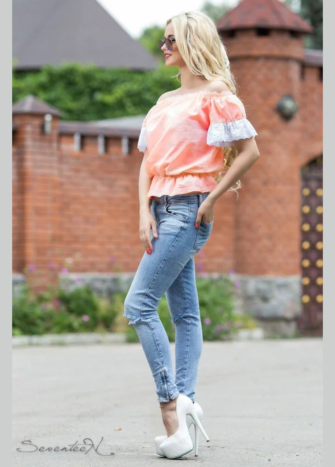 Персикова блуза Seventeen