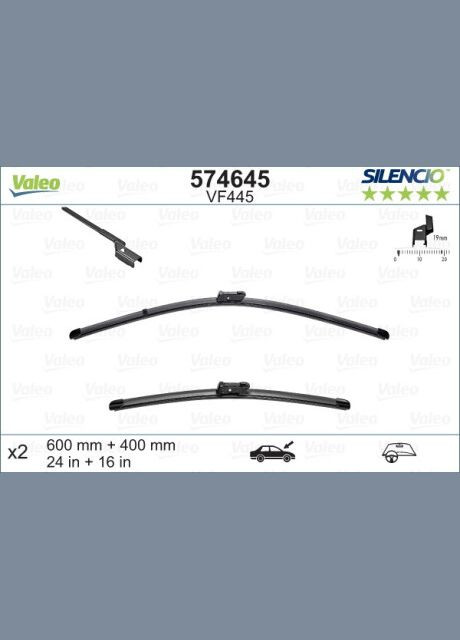 Щітка склоочисника Valeo (366174948)