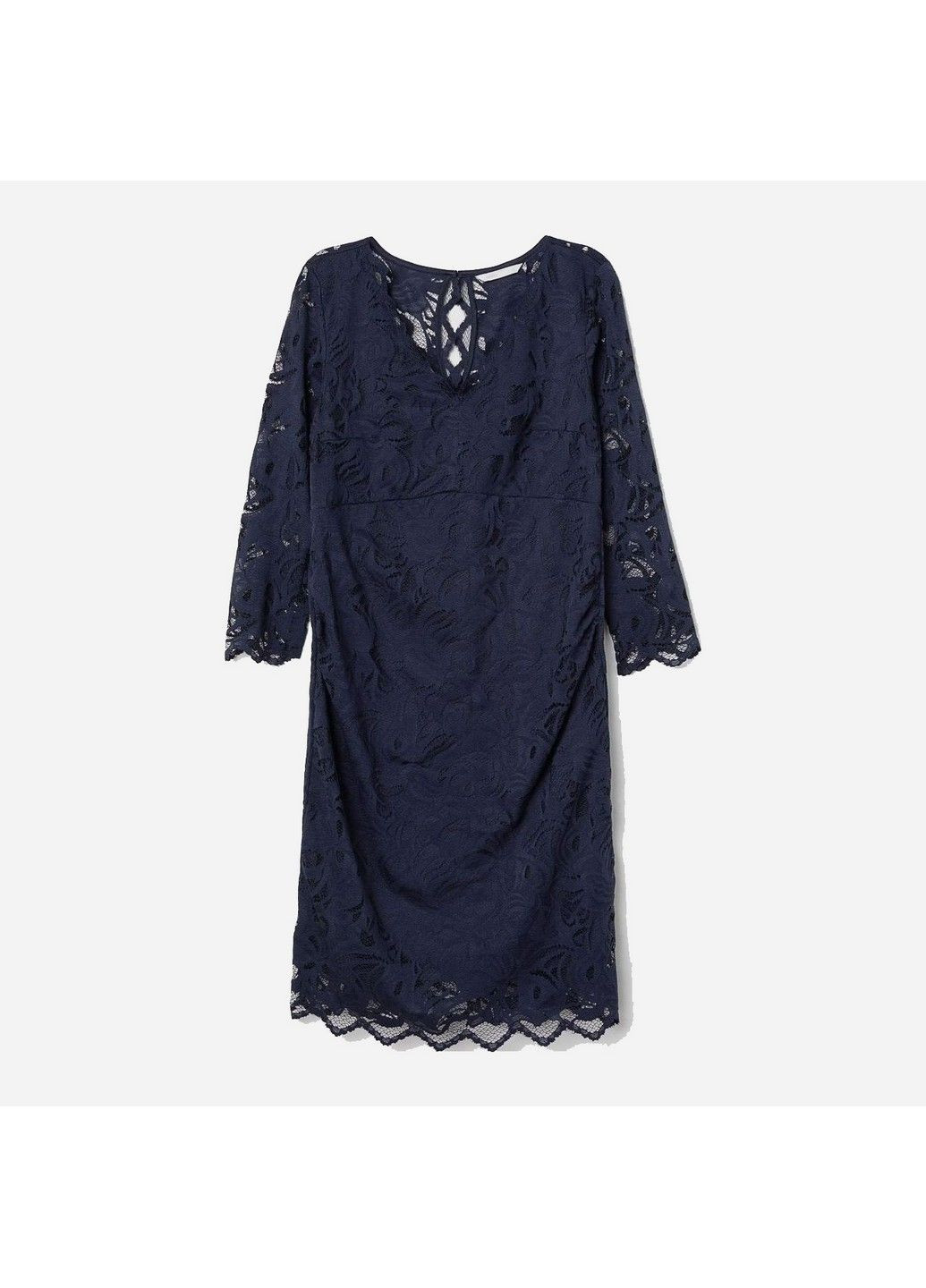 Темно-синя вечірня сукня для вагітних H&M однотонна