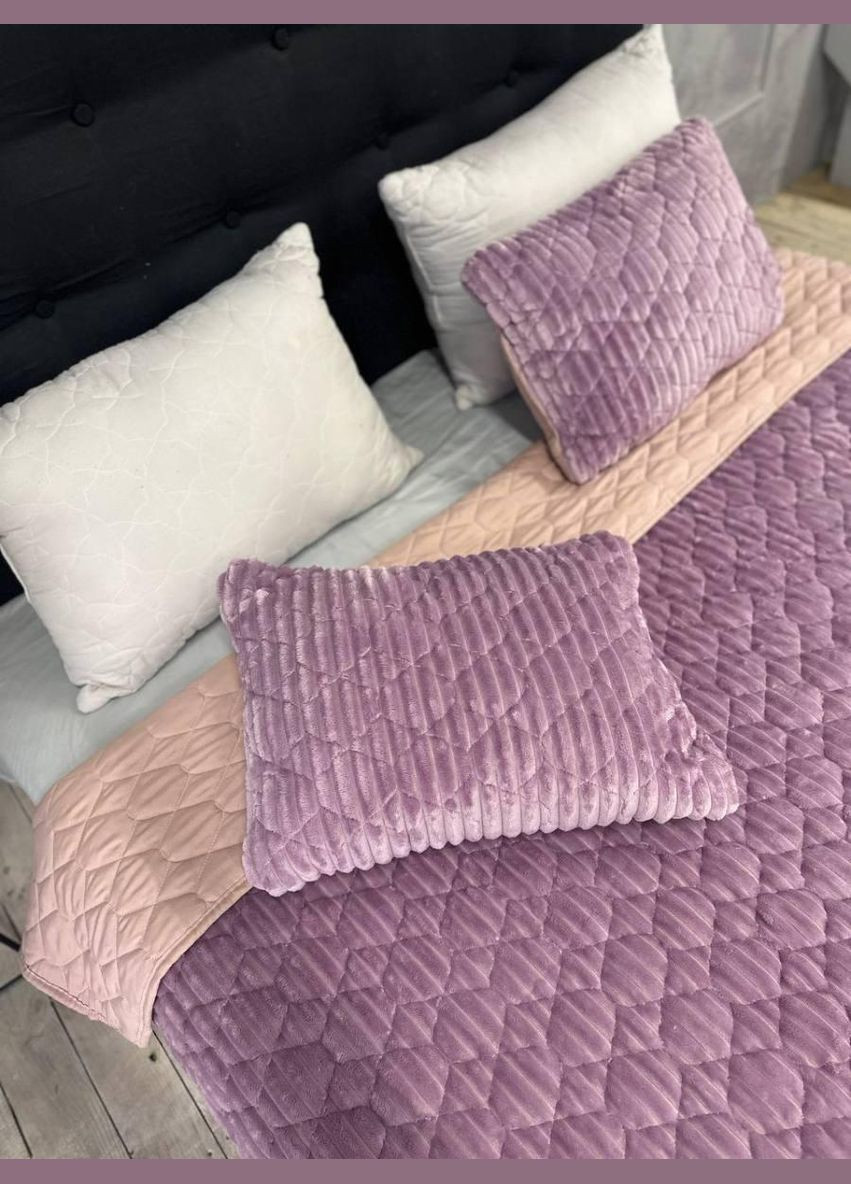 Покрывало на кровать с подушками 210х230 (П4К-Мpled+poduska004-05) No Brand (306633065)