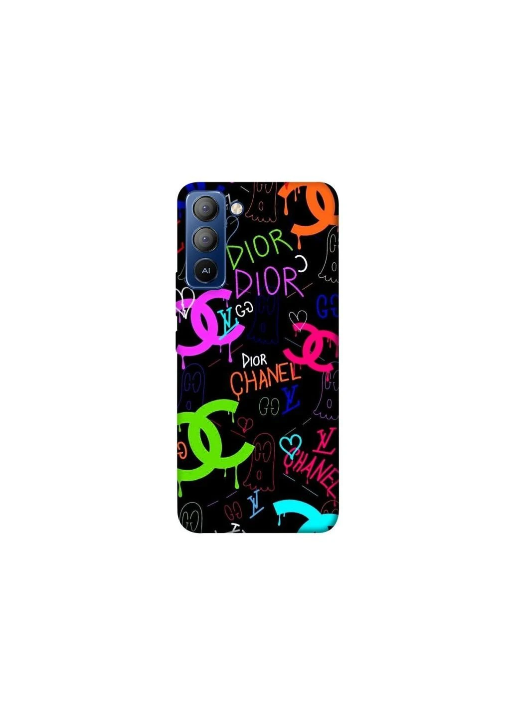 Чохол на TECNO Pop 5 LTE Fashion collage ver.5 Frontalka (382279733)