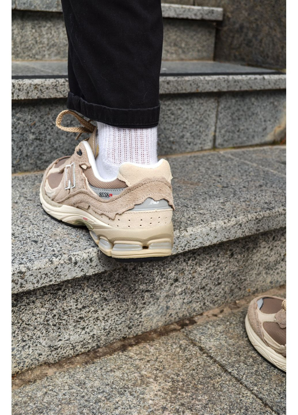 Бежеві Осінні кросівки чоловічі new balance 2002r beige нью беланс 2002r No Brand