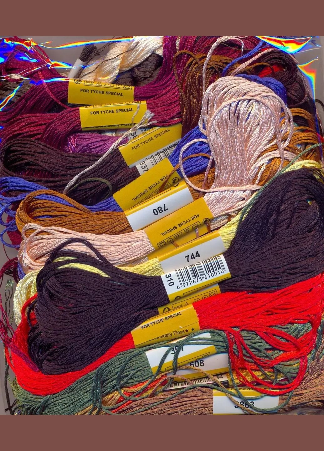 Набір для вишивання за нанесеною на канву схемою "Знак Зодиака Телец". AIDA 14CT printed, 38*38 см. Шелк. No Brand (313613714)