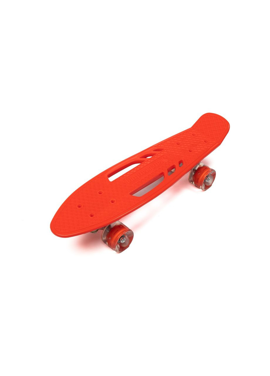 Скейт детский пенни борд, скейтборд для детей со светящимися колесами MS0459-1 Красный Profi (338854602)