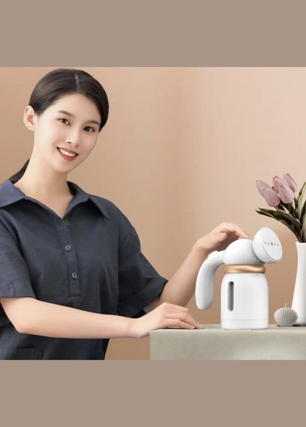 Ручний відпарювач 150мл вертикальний MD2102 800W / пароочисник для одягу Digital (370977087)