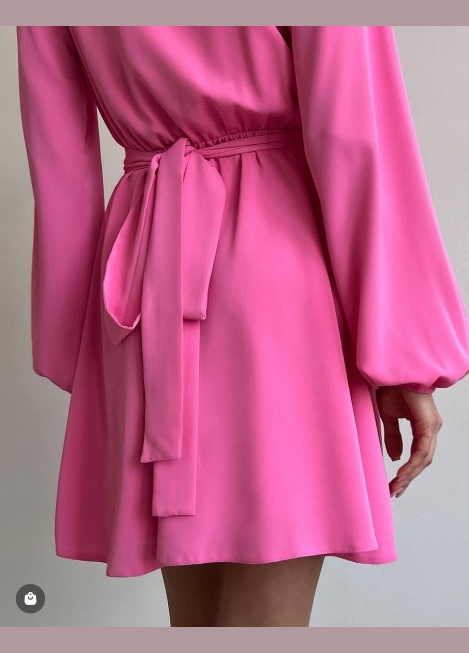 Малинова кежуал сукня N.Family однотонна