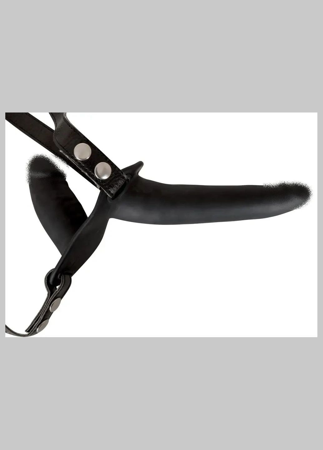 Жіночий страпон - Double Strap On Black Silicone Orion (335862786)