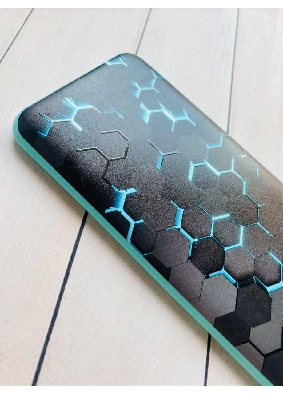 Матовий бірюзовий чохол на Xiaomi Redmi 14C/Poco C75 Соти 3D (принт 357) Creative (355408840)