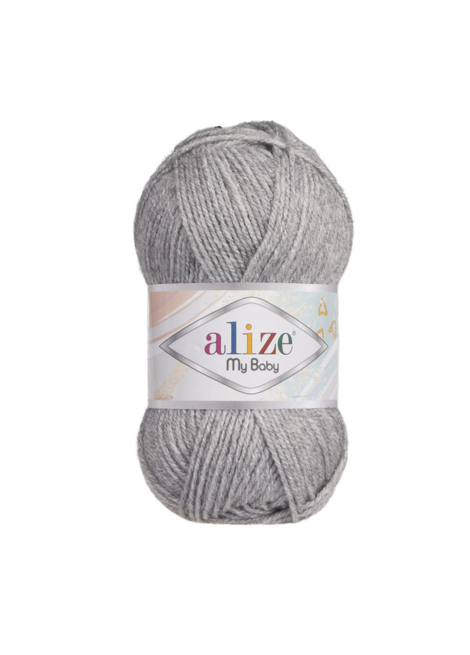 My Baby 21 пряжа (344) сірий Alize (326834713)
