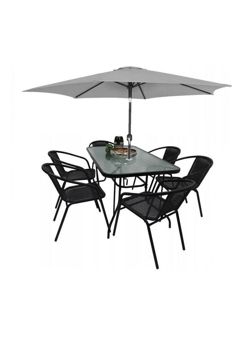 Комплект садових меблів Boston Grey-6 Kontrast (338255951)