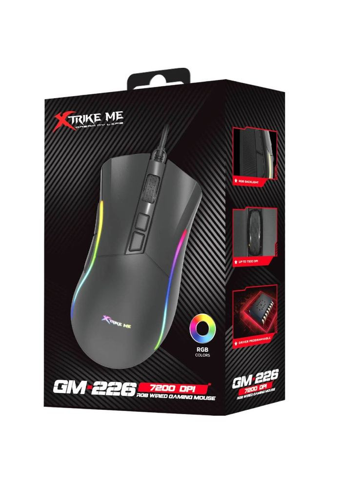 Мышь ME GM-226 RGB Black XTRIKE ME (322031274)