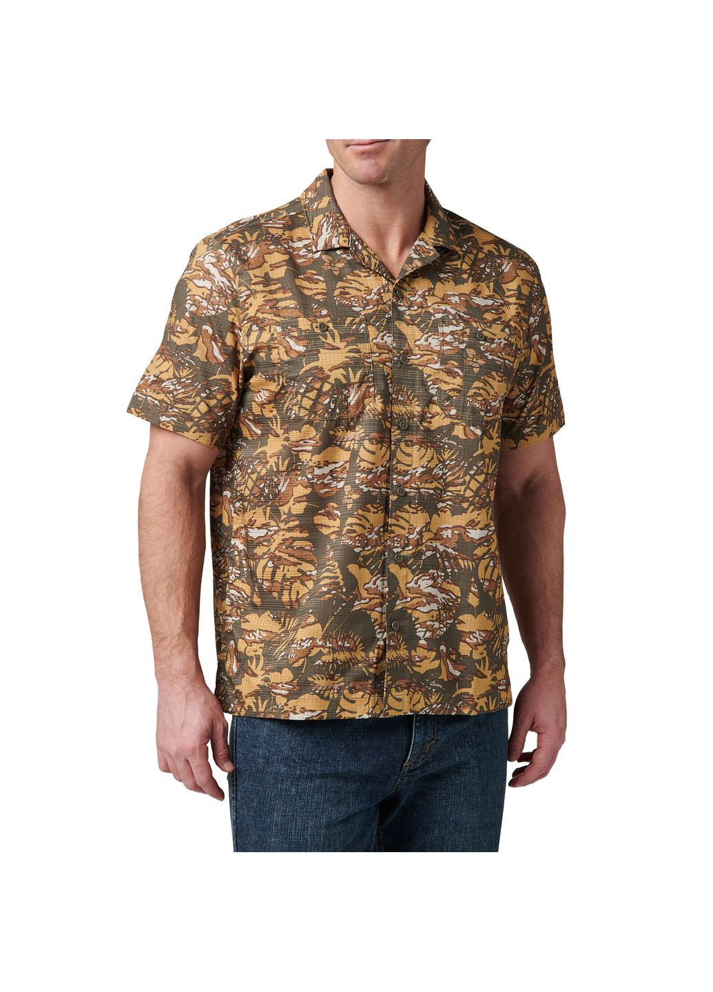 Сорочка тактична Adventure Print Short Sleeve Shirt Ranger Green Neu Vay Camo 5.11 Tactical (323156220)