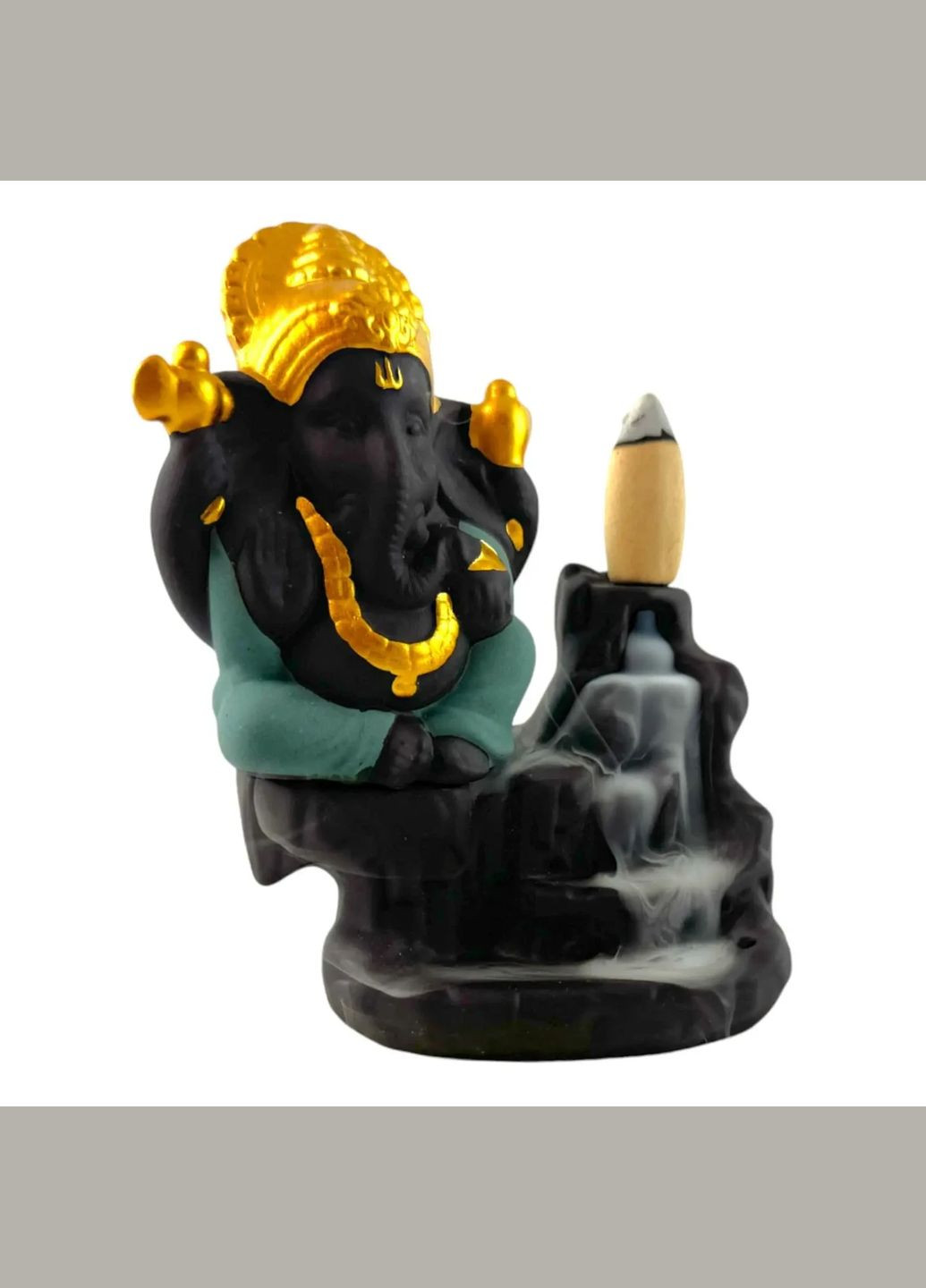 Підставка під пахощі Back Flow "Ганеша" бірюза (11,2 х9, 5х6 см) No Brand (316717980)