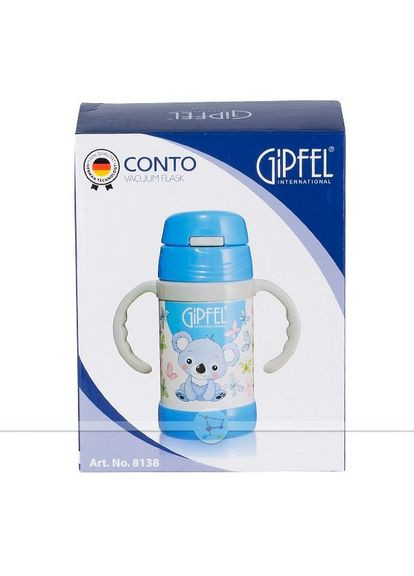 Вакуумний дитячий термос CONTO блакитний 260 мл 8138 Gipfel (316612713)
