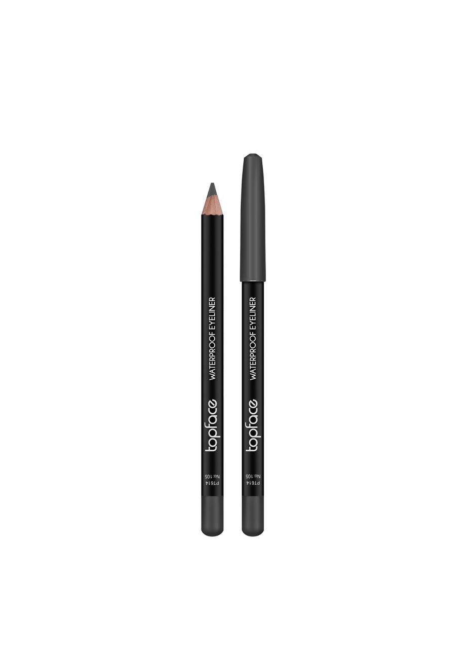 Олівець для очей водостійкий Waterproof Eyeliner PT614 № 109 Темно-коричневий TopFace (330128477)