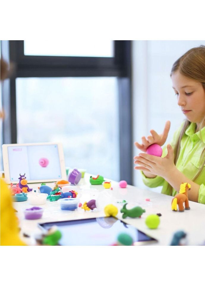 Набір пластиліну, що самостійно твердіє ЛІПАКА – Корівка, песик, вівця 60024-UA01 Lipaka (356347465)