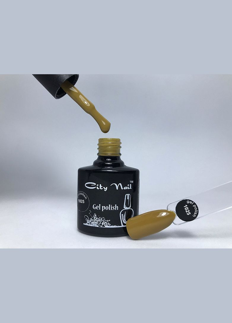 Гель-лак CityNail 1025 Шоколадний колір гель-лаку, Коричневі гель-лаки, Кавові гель лак 10 City Nail (342375695)