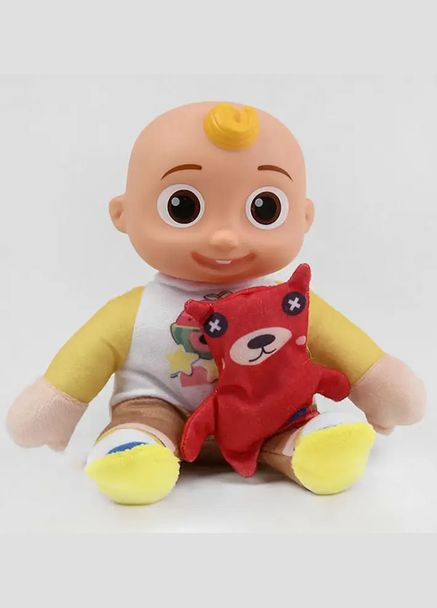 Детский пупс 3666-158 с игрушкой и музыкой Желтое Fun Game (327217224)