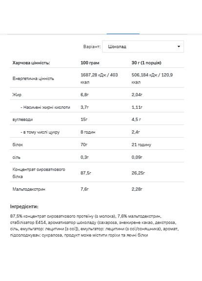 Сироватковий протеїн Whey Protein Шоколад для набору м'язової маси білкова добавка Allnutrition (368990248)