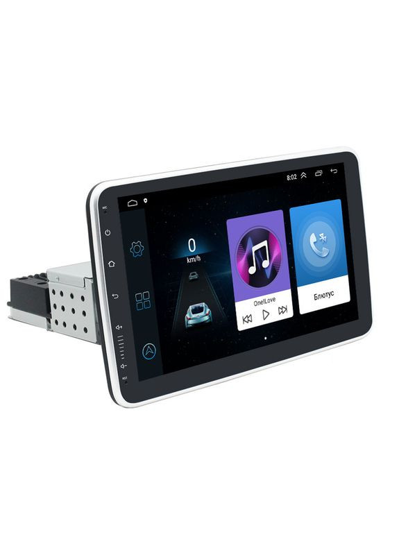 Автомобильная магнитола 10.1" 3500А 1din 2/32 Android поворотный экран IPS поддержка камер 4шт Lesko (336193398)